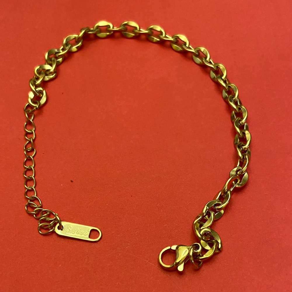 Stainless steel Tone Link Bracelet